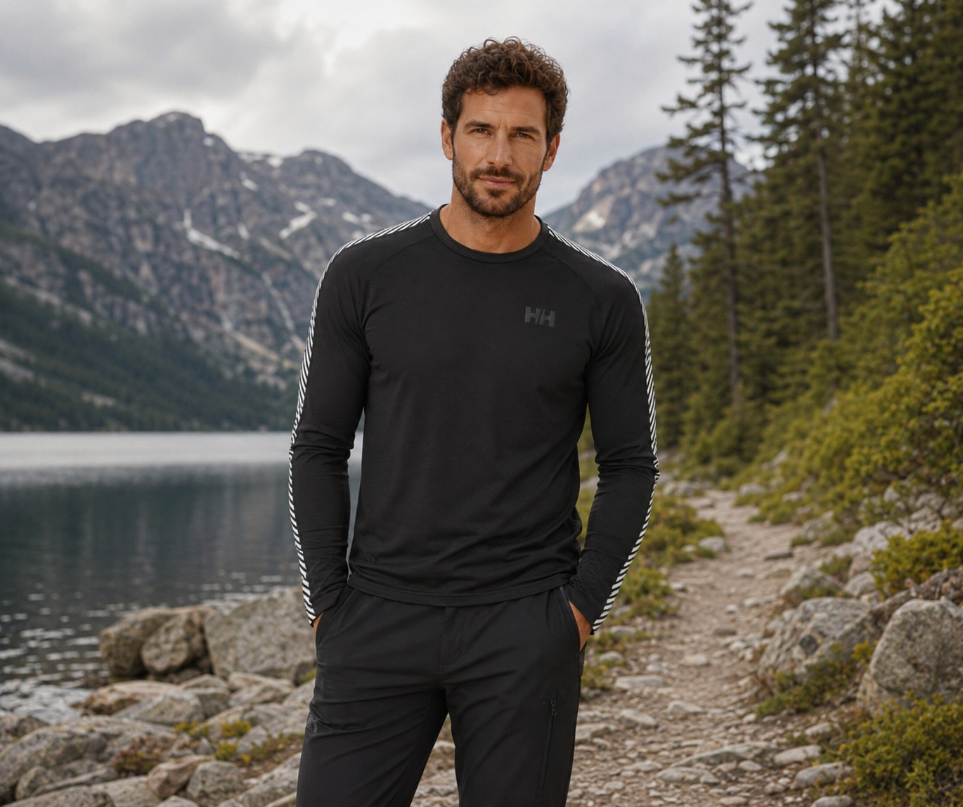 LIFA® ACTIVE STRIPE CREW BASE LAYER